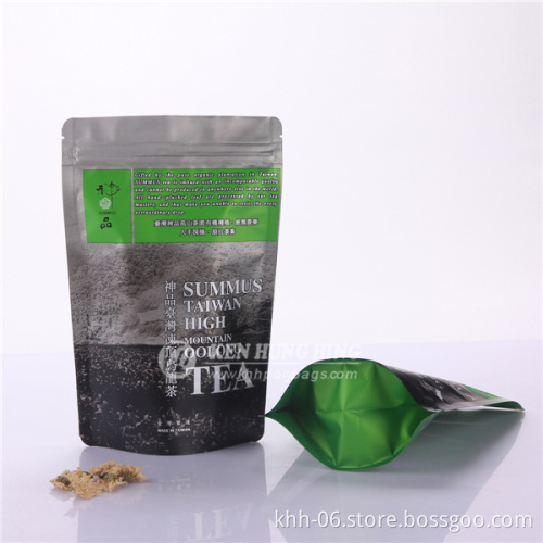 Good quality matte surface stand up ziplock cigars tobacco foil bags